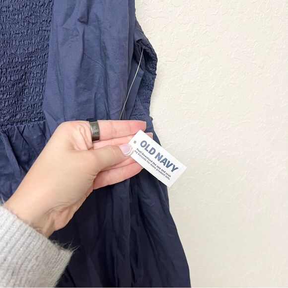 NWT Old Navy Womens Fit Flare Size 2X Long Sleeve Sweetheart Midi Dress Pockets - Picture 5 of 10